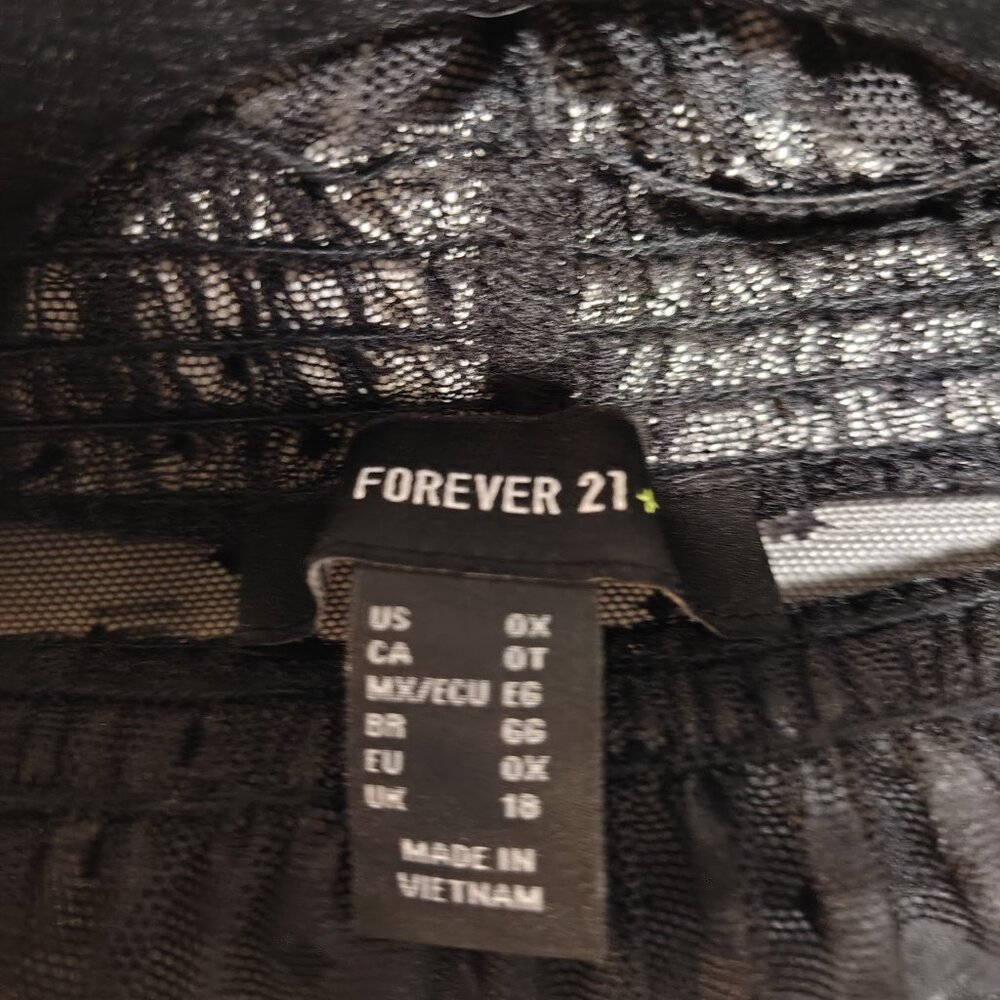 Forever 21 Sheer Mesh Ruffled Blouse - Picture 4 of 4